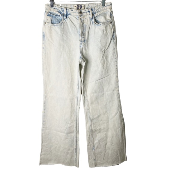 Free People We The Free Vintage Wide Leg Straight Leg Flare Gold Coast Jeans 29 - Picture 5 of 16
